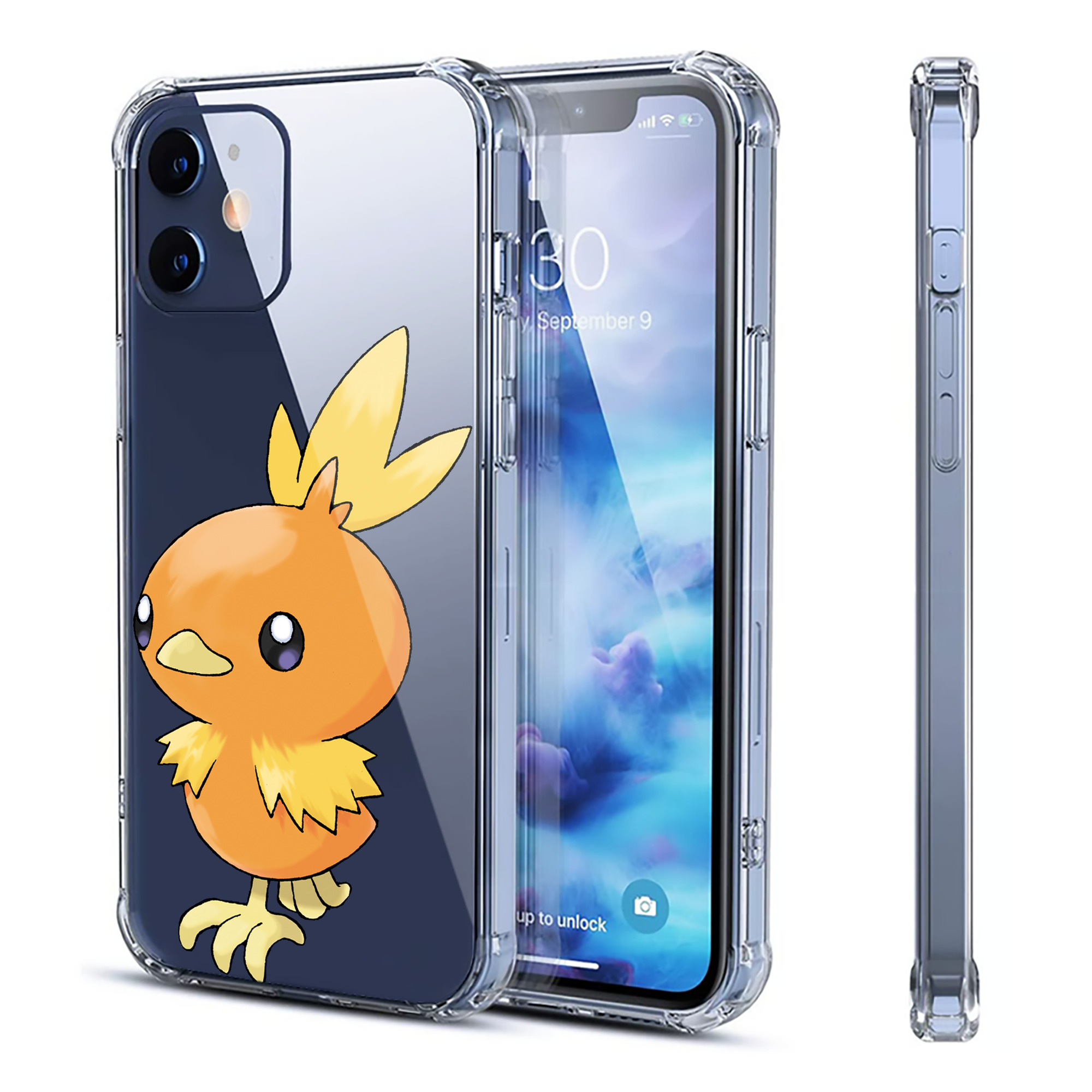 （画像用） ポケットモンスター Pokémon 【iPhone 12シリーズ対応】透明スマホケース（クリアソフトケース）